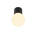 SLV Luminaire de plafond VARYT sans abat-jour E14 IP44, noir gradable