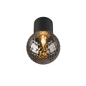 SLV Luminaire de plafond VARYT sans abat-jour E14 IP44, noir gradable