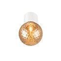 SLV Luminaire de plafond VARYT sans abat-jour E14 IP44, blanche gradable