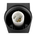 SLV Luminaire mural VARYT rond, sans abat-jour E14 IP44, noir gradable