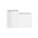 SLV Luminaire mural VARYT rond, sans abat-jour E14 IP44, blanche gradable