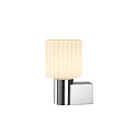 SLV Luminaire mural VARYT rond, sans abat-jour E14 IP44, chrome gradable