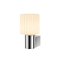 SLV Luminaire mural VARYT rond, sans abat-jour E14 IP44, chrome gradable
