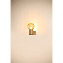 SLV Luminaire mural VARYT rond, sans abat-jour E14 IP44, laiton gradable
