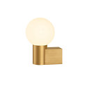 SLV Luminaire mural VARYT rond, sans abat-jour E14 IP44, laiton gradable