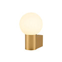 SLV Luminaire mural VARYT rond, sans abat-jour E14 IP44, laiton gradable