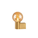 SLV Luminaire mural VARYT rond, sans abat-jour E14 IP44, laiton gradable