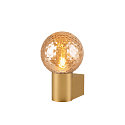 SLV Luminaire mural VARYT rond, sans abat-jour E14 IP44, laiton gradable