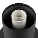 SLV Lampe de table VARYT rond, sans abat-jour E14, noir gradable