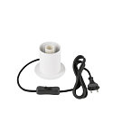 SLV Lampe de table VARYT rond, sans abat-jour E14, blanche gradable