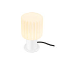 SLV Lampe de table VARYT rond, sans abat-jour E14, blanche gradable