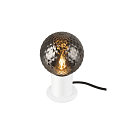 SLV Lampe de table VARYT rond, sans abat-jour E14, blanche gradable