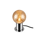 SLV Lampe de table VARYT rond, sans abat-jour E14, chrome gradable