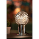 SLV Lampe de table VARYT rond, sans abat-jour E14, chrome gradable