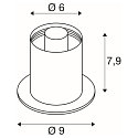 SLV table lamp VARYT round, without shade E14, brass dimmable