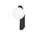 SLV Luminaire mural SUN - PHASE rond G9 IP20, noir gradable