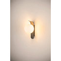 SLV Luminaire mural SUN - PHASE rond G9 IP20, noir gradable