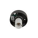 SLV Luminaire de plafond SUN 20 rond E27 IP20, noir gradable