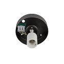 SLV Luminaire de plafond SUN 30 rond E27 IP20, noir gradable