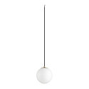 SLV Luminaire à suspension SUN 20 avec câble ouvert, en forme de boule E27 IP20, gradable