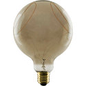 Segula Lampe LED GLOBE 125 2X SLANTING SOFT CURVE - SMOKEY - PHASE G125 terne E27 8W 400lm 1900K 330� CRI 90-100 gradable