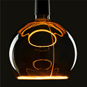 LED lamp FLOATING GLOBE 200 - SMOKEY BLACK- PHASE G200 matt E27 6W 300lm 1900K 330� dimmable