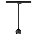 Luminaire suspendu triphas� LIGHT EYE� 90 Bas, en forme de boule GU10 IP20, noir mat gradable