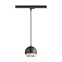 SLV Luminaire suspendu triphas� LIGHT EYE� 150 Bas, en forme de boule GU10 IP20, noir mat gradable