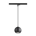 SLV Luminaire suspendu triphas� LIGHT EYE� 150 Bas, en forme de boule GU10 IP20, noir mat gradable