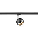 SLV Projecteur triphas� LIGHT EYE� 150 pivotant, rotatif, en forme de boule GU10 IP20, noir mat gradable