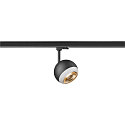 SLV Projecteur triphas� LIGHT EYE� 150 pivotant, rotatif, en forme de boule GU10 IP20, noir mat gradable