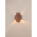 SLV outdoor wall luminaire PHOTONI CYL cylindrical, half round E27 IP65, rust dimmable