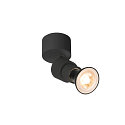 Applique et plafonnier PURI 2.0 BASIC STANDARD standard, rond GU10 IP20, noir gradable