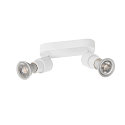 SLV Applique et plafonnier PURI 2.0 BASIC � 2 flammes GU10 IP20, blanche gradable