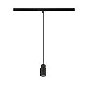 SLV 1- Luminaire � suspension monophas� PURI 2.0 - TUBE cylindrique GU10 IP20, noir gradable
