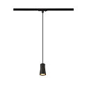 1- Luminaire � suspension monophas� PURI 2.0 - CONE conique GU10 IP20, noir gradable