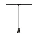 SLV 1- Luminaire � suspension monophas� PURI 2.0 - CONE conique GU10 IP20, noir gradable