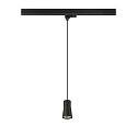 SLV Luminaire suspendu triphas� PURI 2.0 - CONE conique GU10 IP20, noir gradable