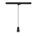 SLV Luminaire suspendu triphas� PURI 2.0 - DOME semi-circulaire GU10 IP20, noir gradable