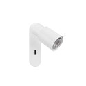 SLV Applique et plafonnier PURI 2.0 - TUBE angulaire, avec interrupteur GU10 IP20, blanche gradable