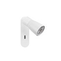 SLV Applique et plafonnier PURI 2.0 - DOME angulaire, avec interrupteur GU10 IP20, blanche gradable
