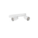 SLV wall and ceiling luminaire PURI 2.0 - TUBE 2 flames, asymmetrical GU10 IP20, white dimmable