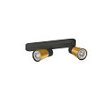 SLV Applique et plafonnier PURI 2.0 - CONE � 2 flammes, asym�trique GU10 IP20, or, noir gradable