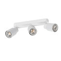 SLV Applique et plafonnier PURI 2.0 - TUBE 3 flammes, langue GU10 IP20, blanche gradable