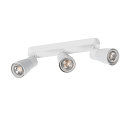 SLV Applique et plafonnier PURI 2.0 - DOME 3 flammes, langue GU10 IP20, blanche gradable