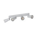 SLV wall and ceiling luminaire PURI 2.0 - DOME 4 flames, long GU10 IP20, grey dimmable
