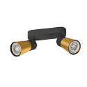 SLV Applique et plafonnier PURI 2.0 - CONE � 2 flammes, langue GU10 IP20, or, noir gradable