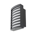 SLV Luminaire mural d’extérieur RASTERLYS WL angulaire, avec diffuseur, résistant à l'air marin, arqué IP65