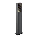 SLV outdoor floor lamp RASTERLYS POLE 70 square, with diffuser, sea-air resistant, arched IP65, anthracite dimmable