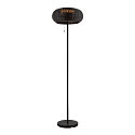 Lampadaire solaire ADEGAN IP65, noir gradable